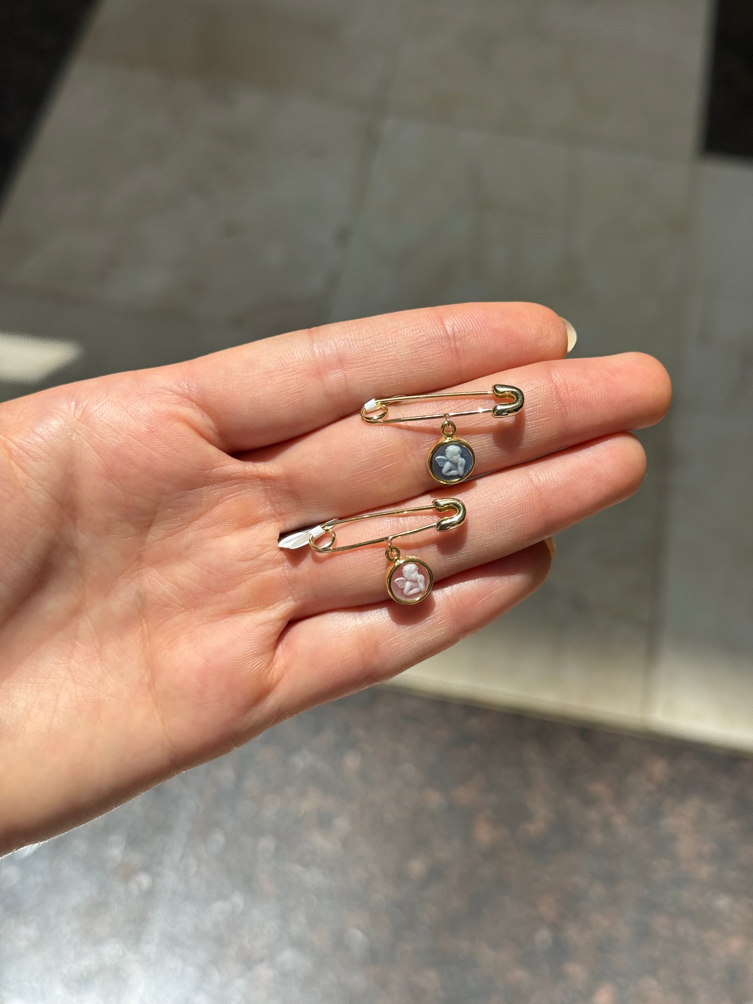 Seguro ángel ágata plata