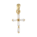 Cruz mini circonias 14K
