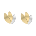 Broquel 3 hojas bicolor 14K