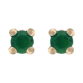 Broquel esmeralda 14K