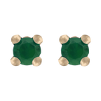 Broquel esmeralda 14K