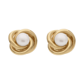 Broquel 14K nudo grande perla