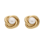 Broquel 14K nudo grande perla