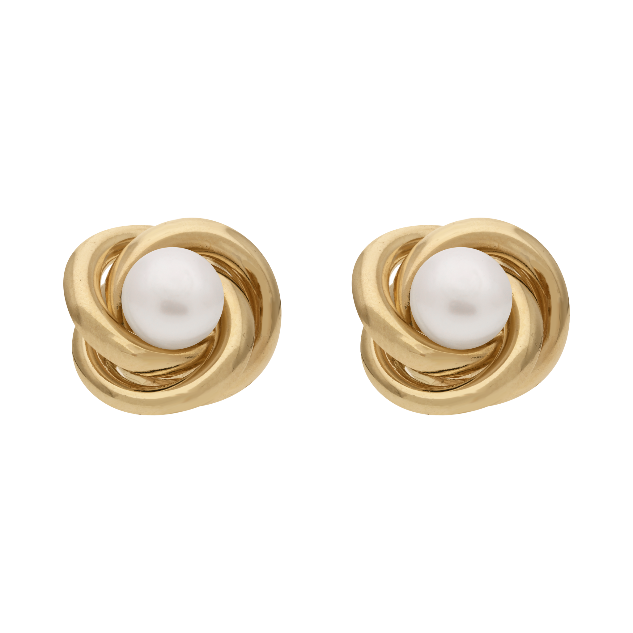 Broquel 14K nudo grande perla