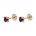 Broquel rubí 14K