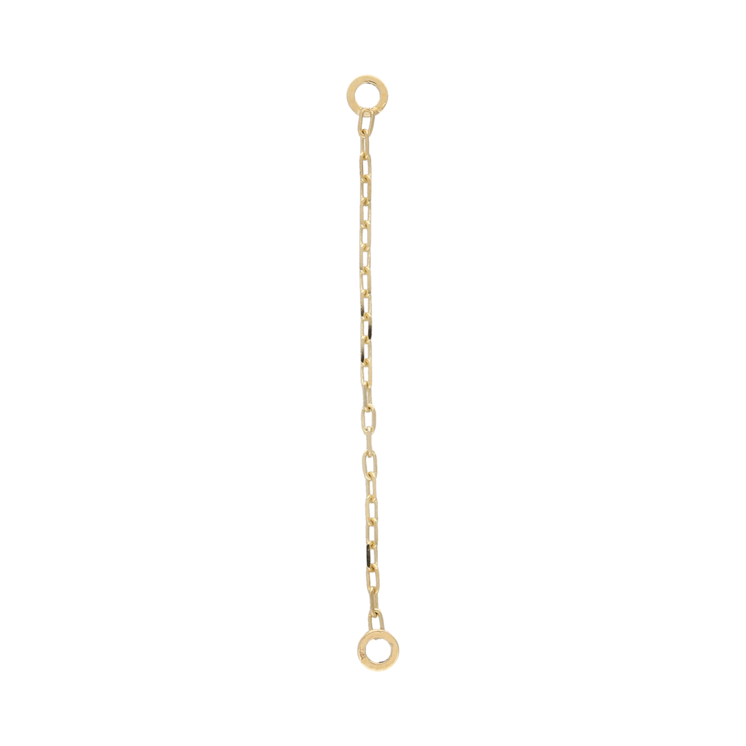 Cadena colgante broquel 14K