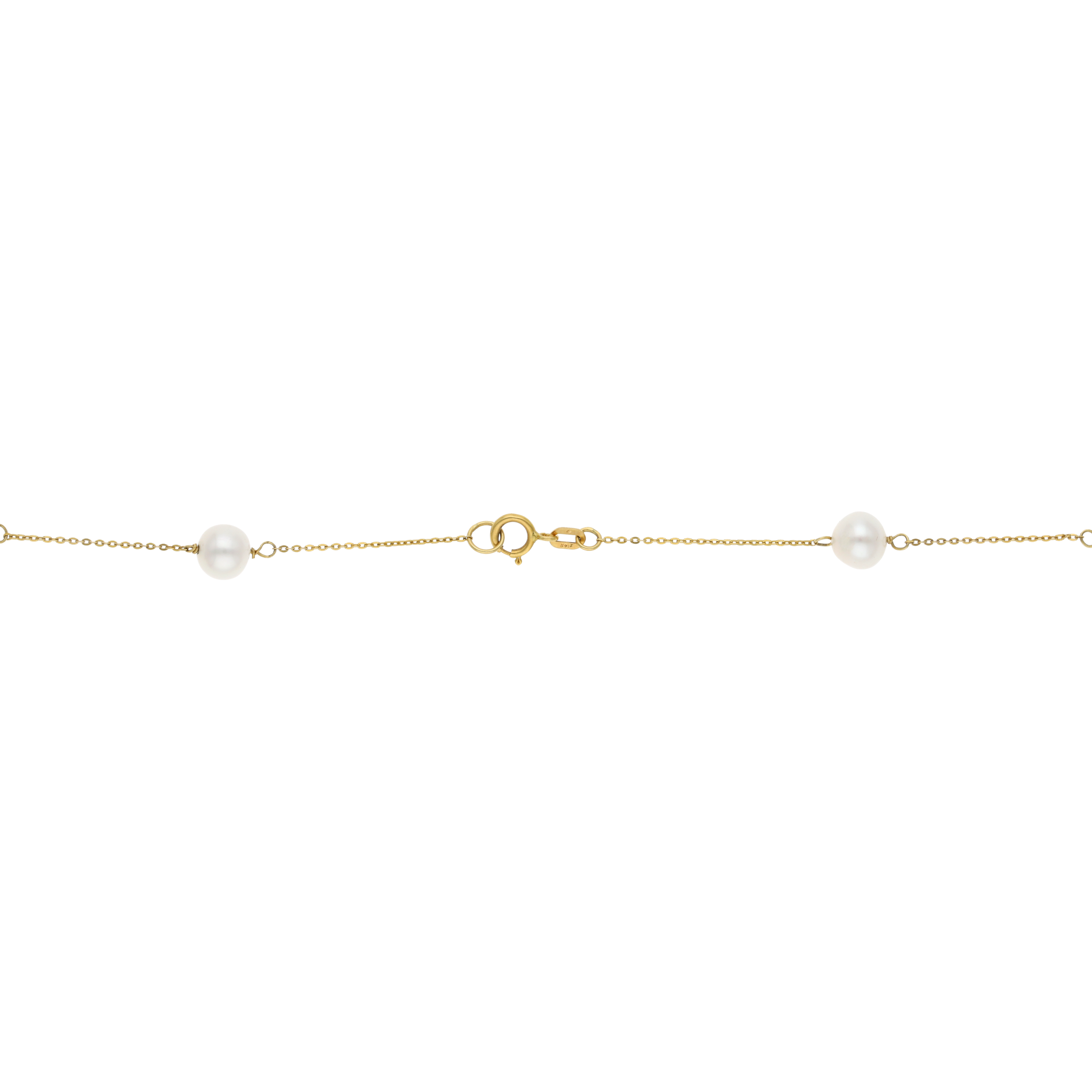 Collar perlas 5mm Guadalupe madre perla 14K