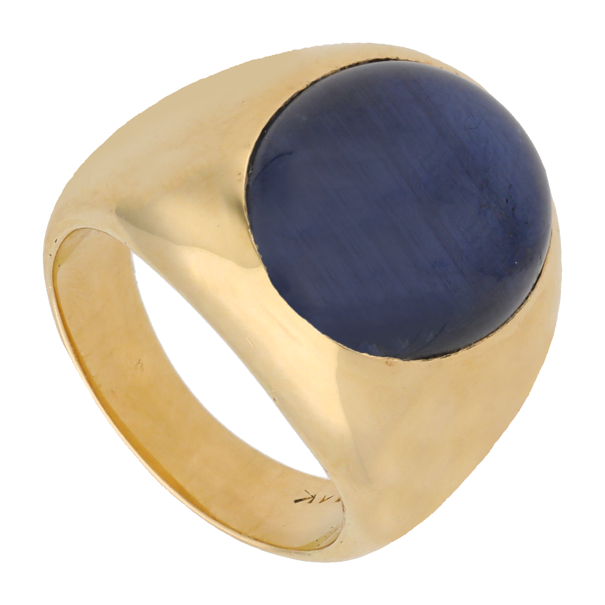 Anillo zafiro estrella 14K