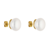 Broquel perla grande 16mm 14K