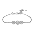 Pulsera 3 brillantes 14K