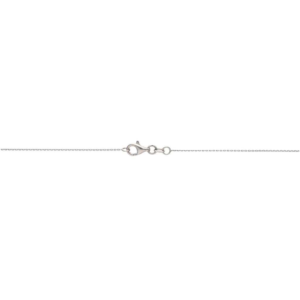 Collar círculo abierto diamantes 14K