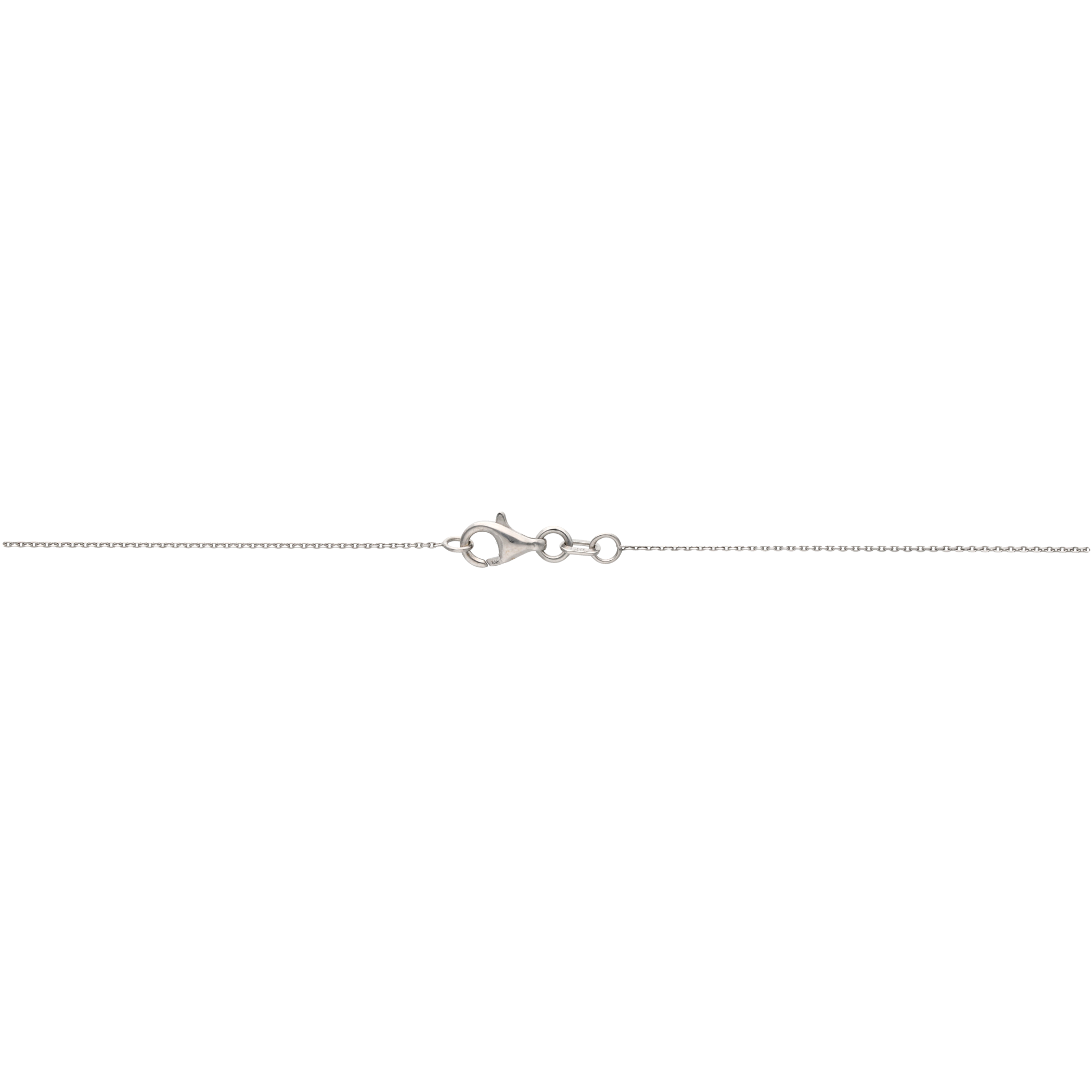 Collar círculo abierto diamantes 14K
