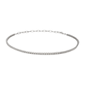 Choker medio tennis necklace 14K