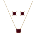 Set broquel y dije esmeralda/zafiro/rubí