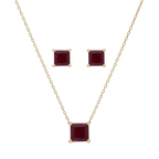 Set broquel y dije esmeralda/zafiro/rubí