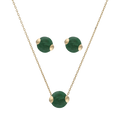 Set broquel y dije esmeralda/zafiro/rubí