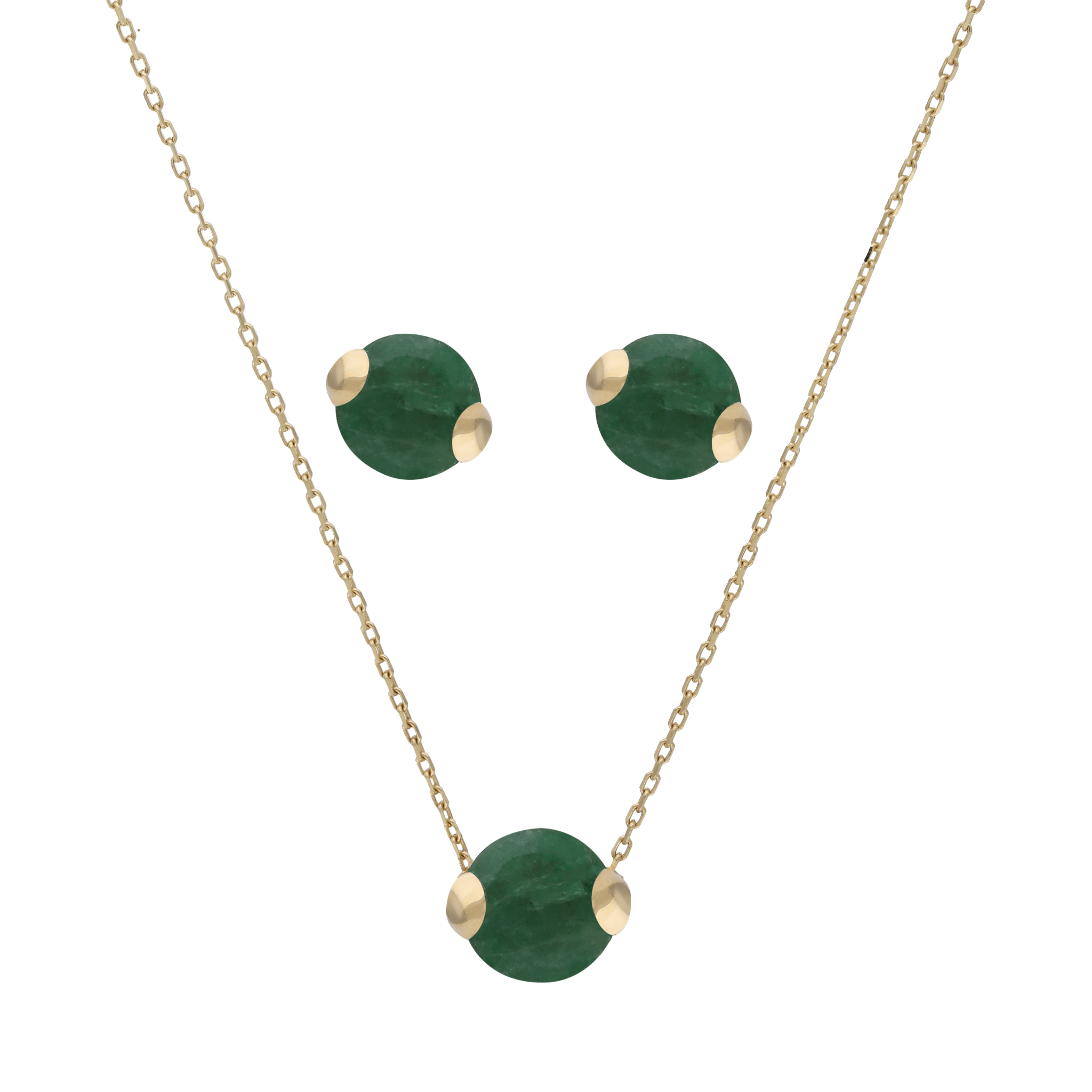 Set broquel y dije esmeralda/zafiro/rubí