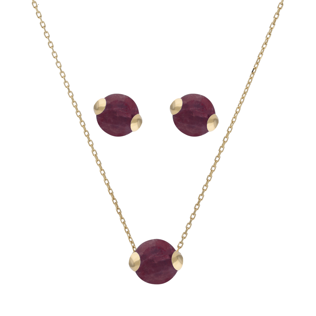 Set broquel y dije esmeralda/zafiro/rubí