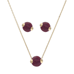 Set broquel y dije esmeralda/zafiro/rubí