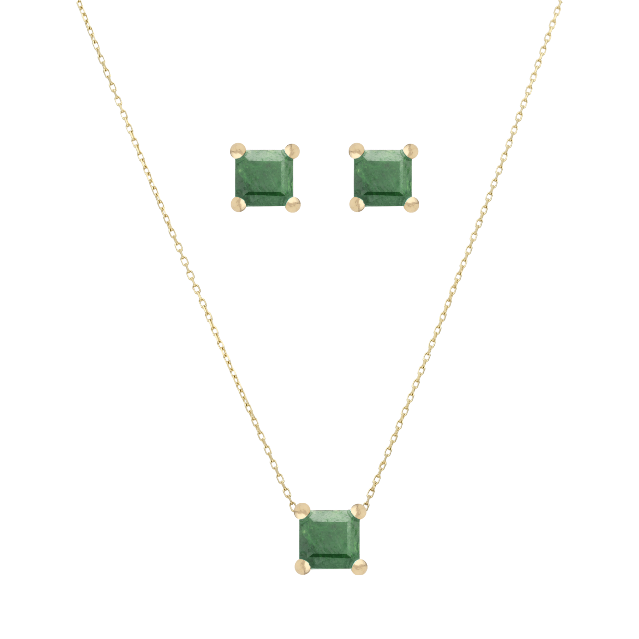 Set broquel y dije esmeralda/zafiro/rubí