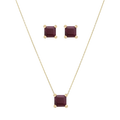 Set broquel y dije esmeralda/zafiro/rubí