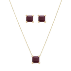 Set broquel y dije esmeralda/zafiro/rubí