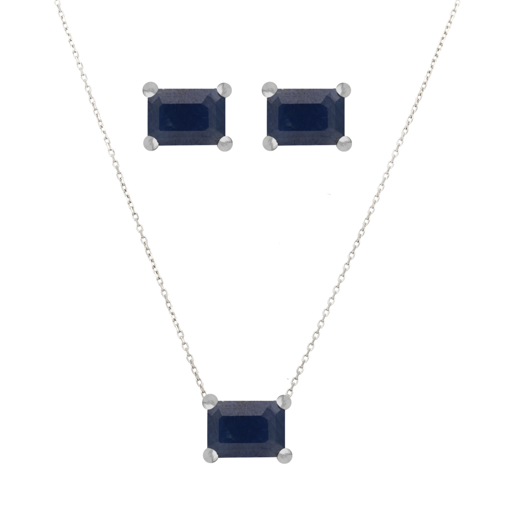 Set broquel y dije esmeralda/zafiro