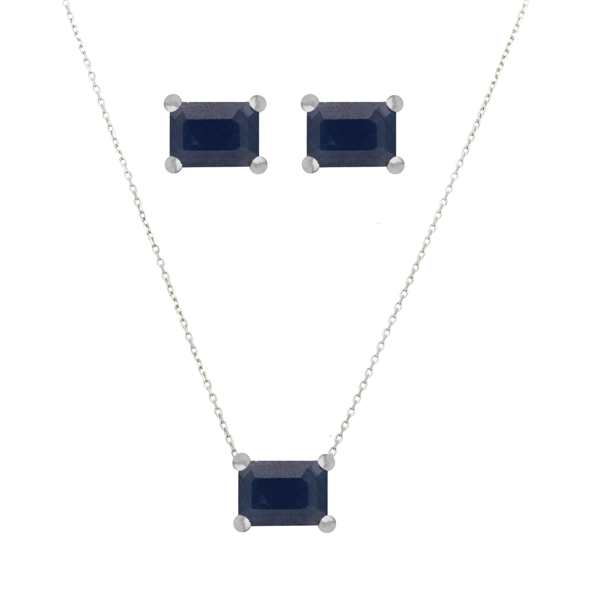 Set broquel y dije esmeralda/zafiro