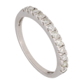 Churumbela oro blanco 14K