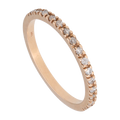 Churmbela oro rosa brillantes 14K