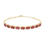 Pulsera rubíes 14K