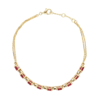 Pulsera rubíes 18K