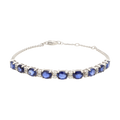 Pulsera zafiros 14K