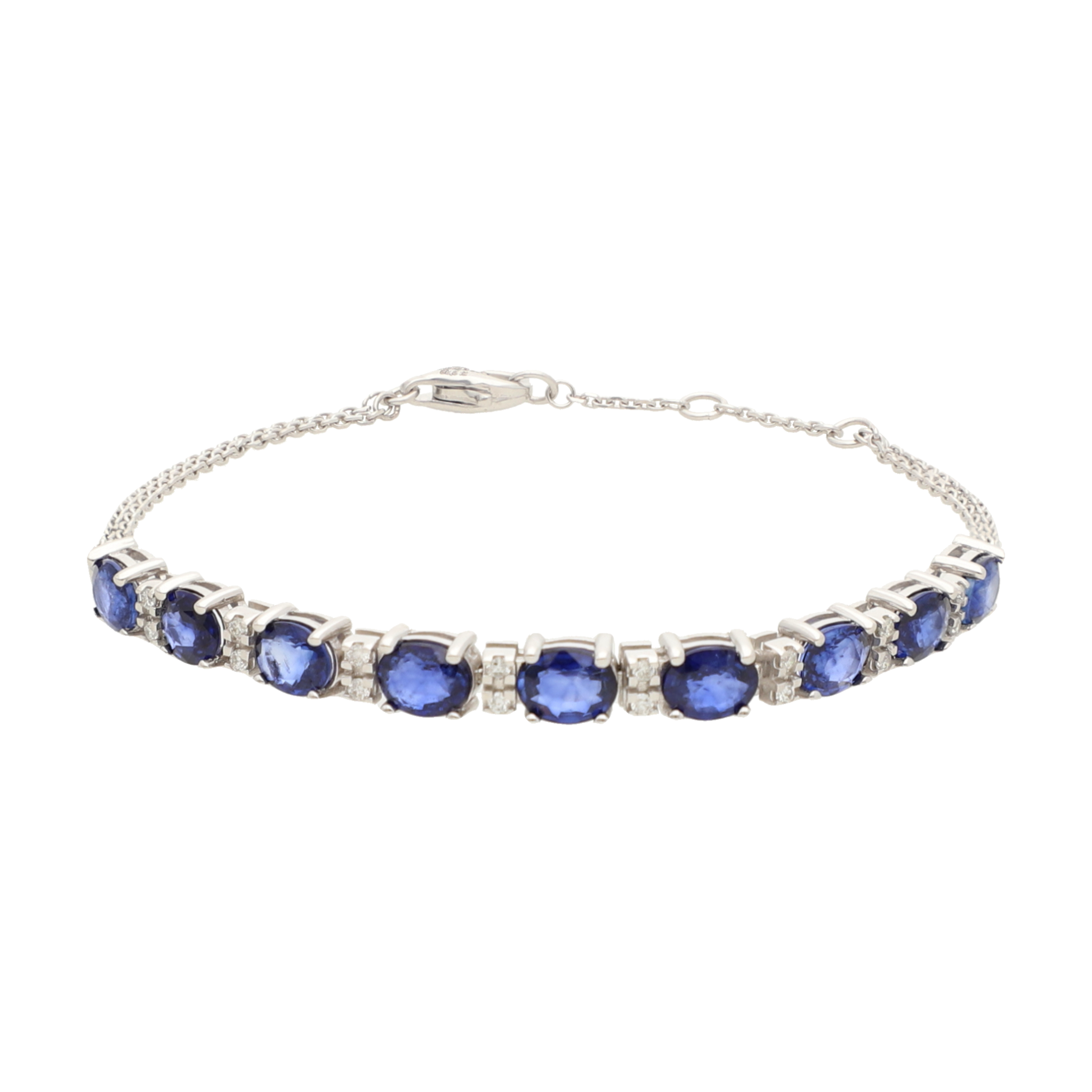 Pulsera zafiros 18K