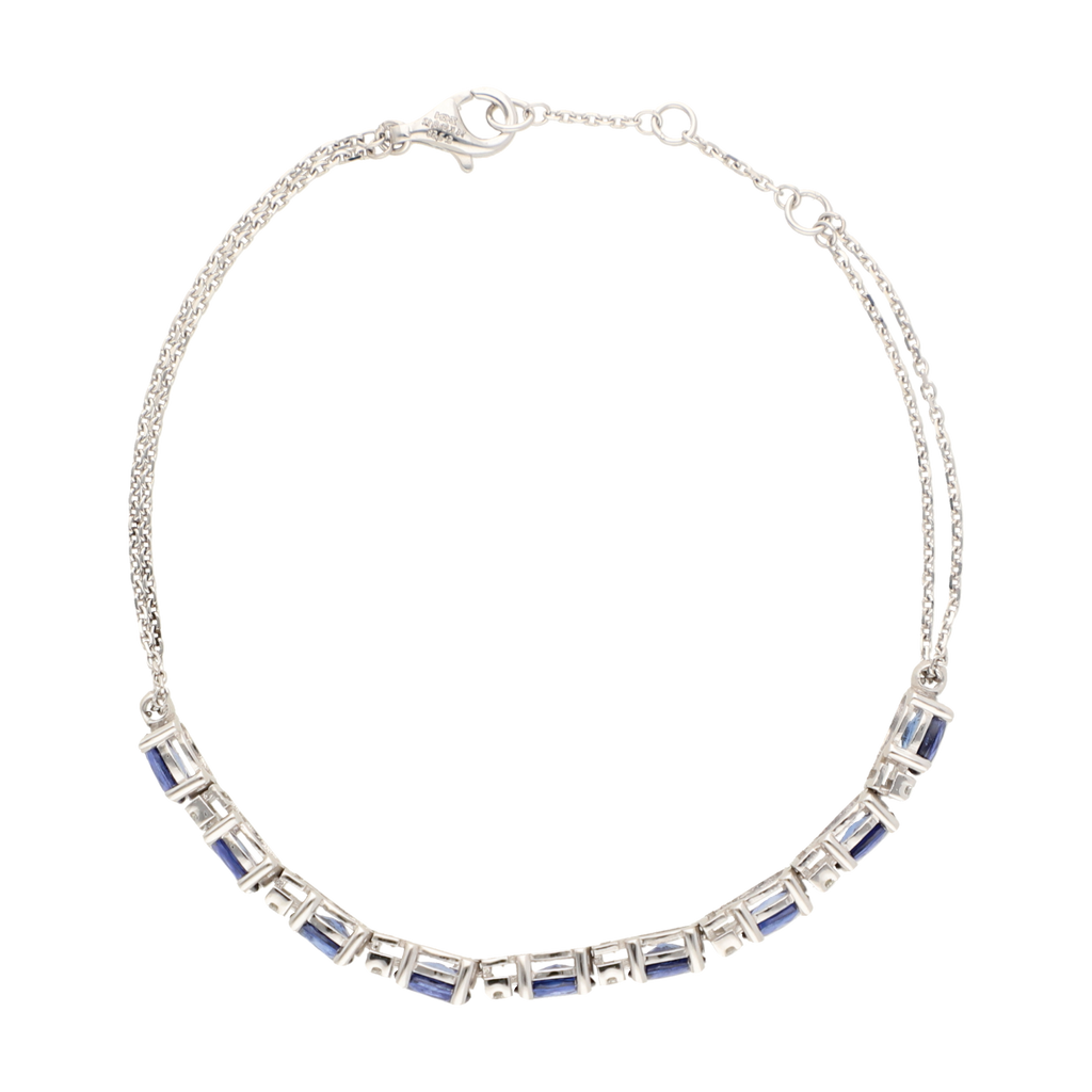Pulsera zafiros 14K