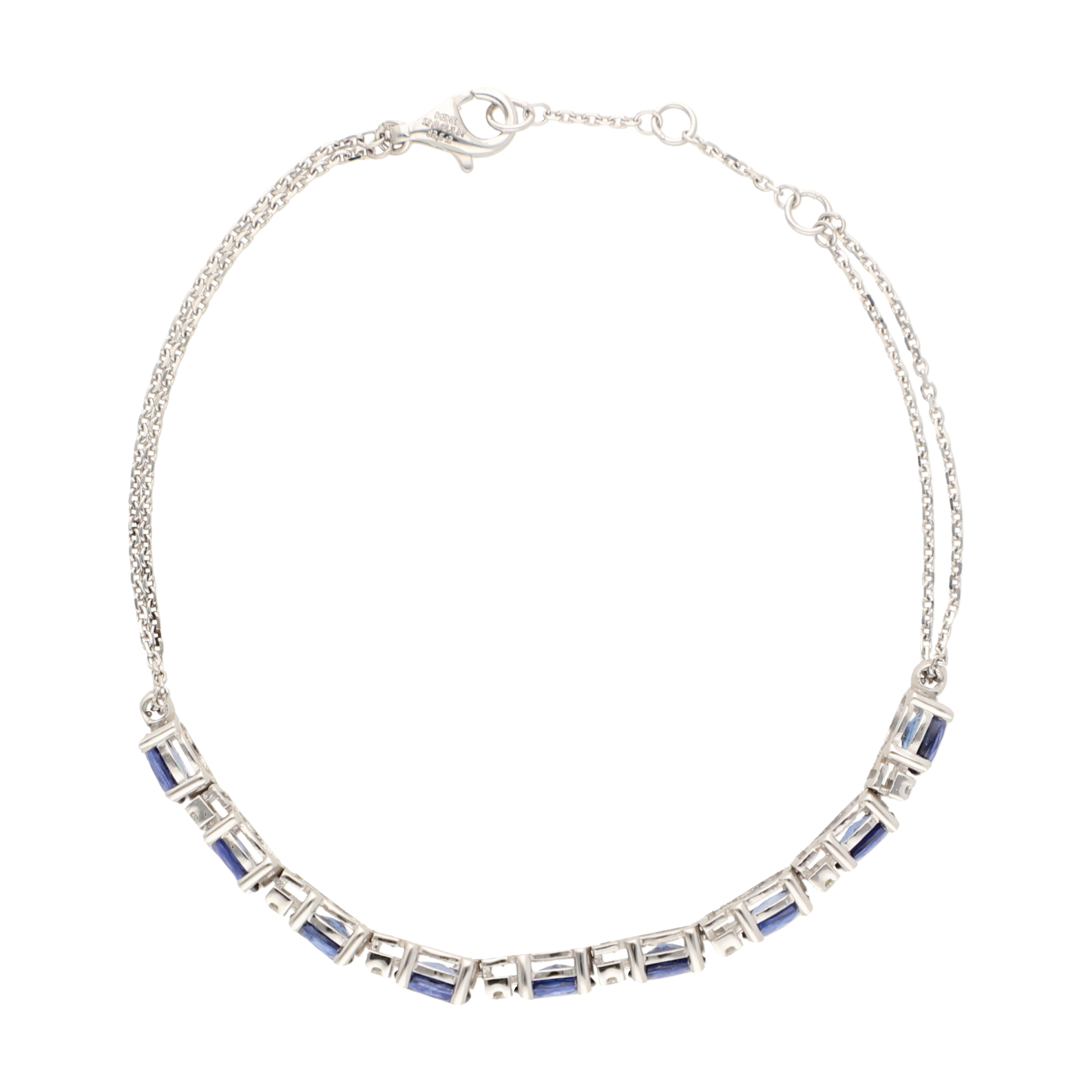 Pulsera zafiros 18K