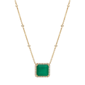 Collar esmeralda 5.25ct y brillantes 14K