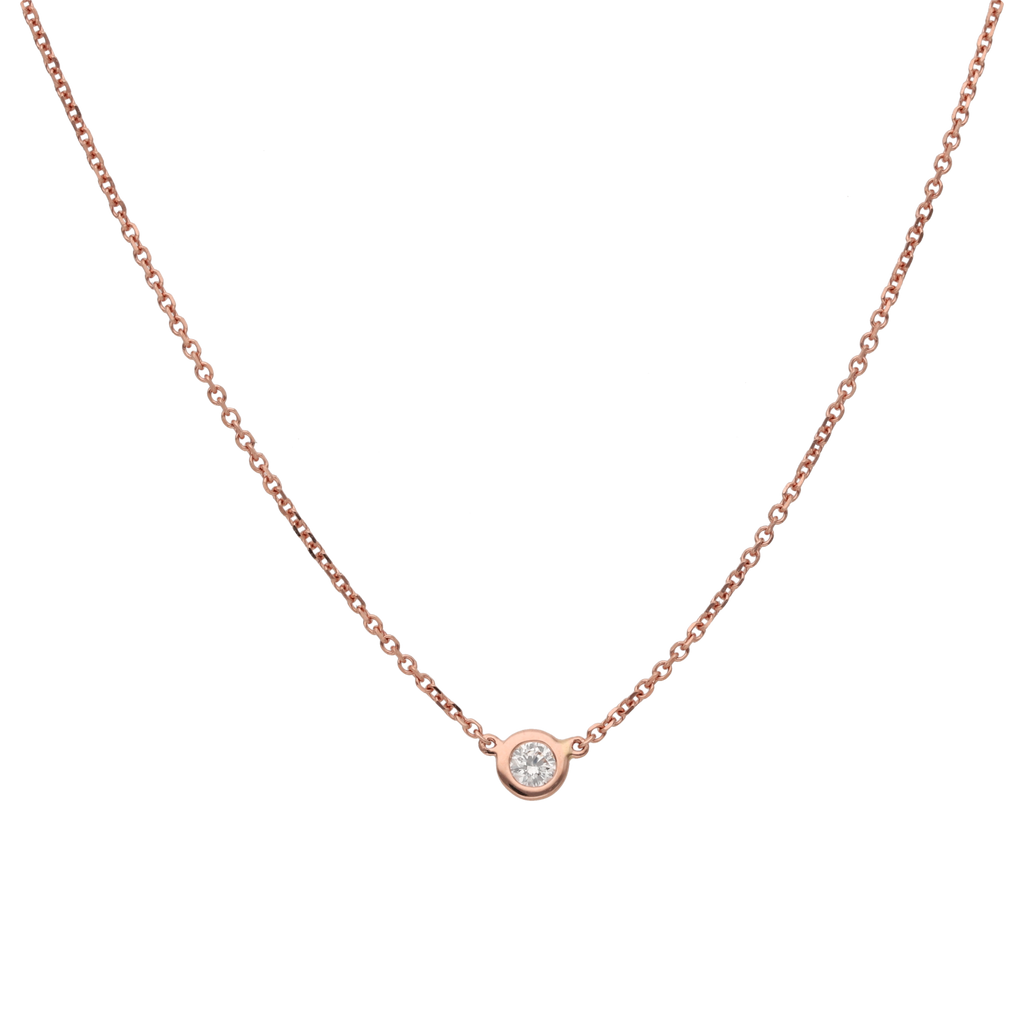 Collar dije 1 brillante 14K