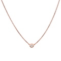Collar dije 1 brillante 14K