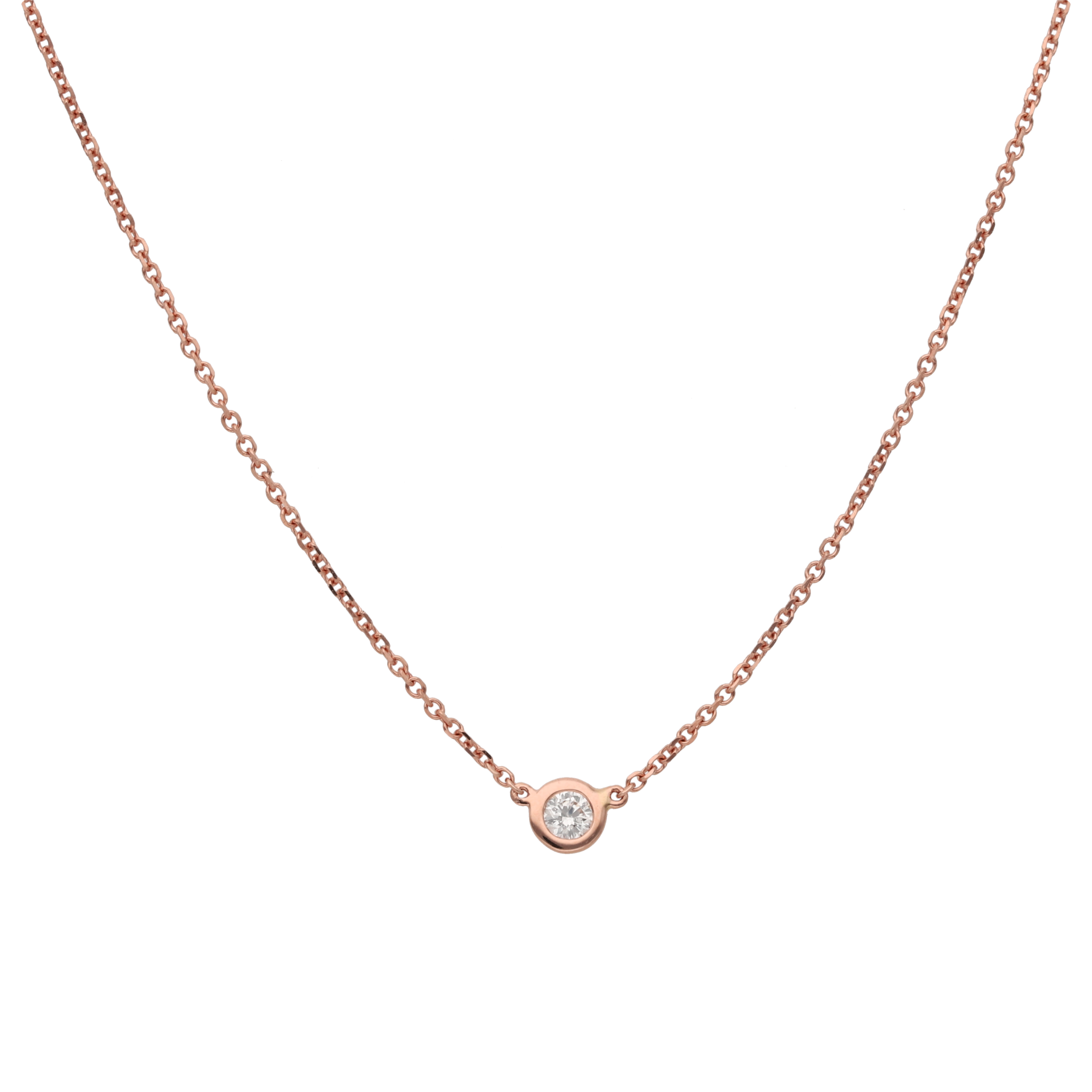 Collar dije 1 brillante 14K