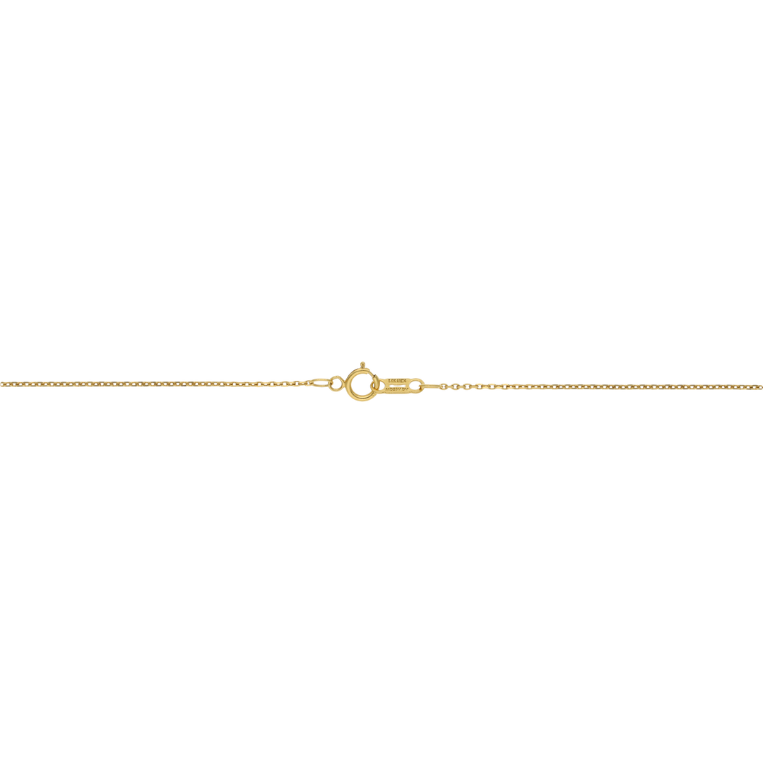 Collar escapulario cuadrado Carmen 14K