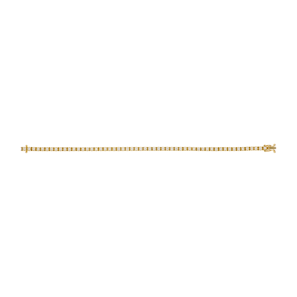 Tennis bracelet brillantes 2.02ct 14K
