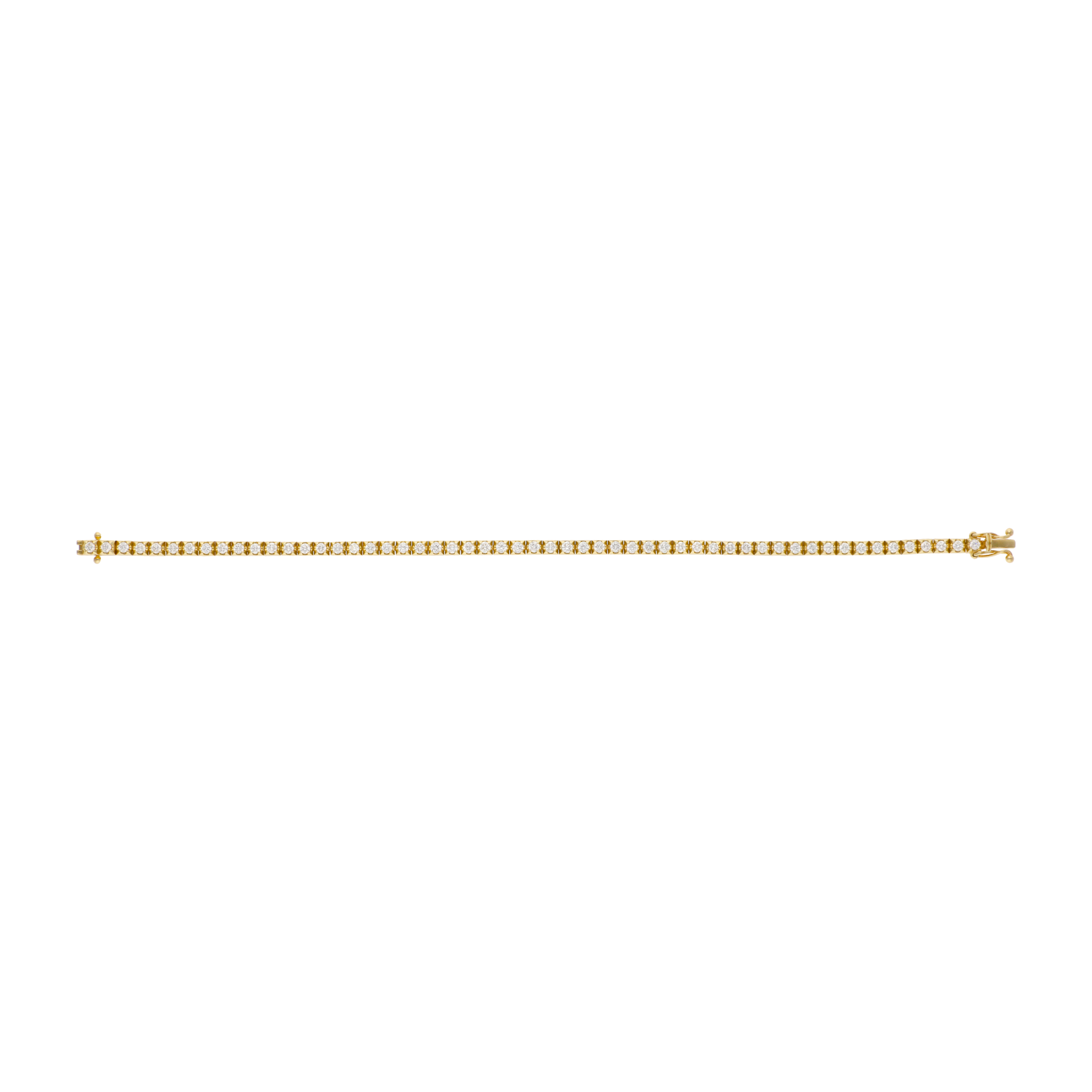 Tennis bracelet brillantes 2.02ct 14K