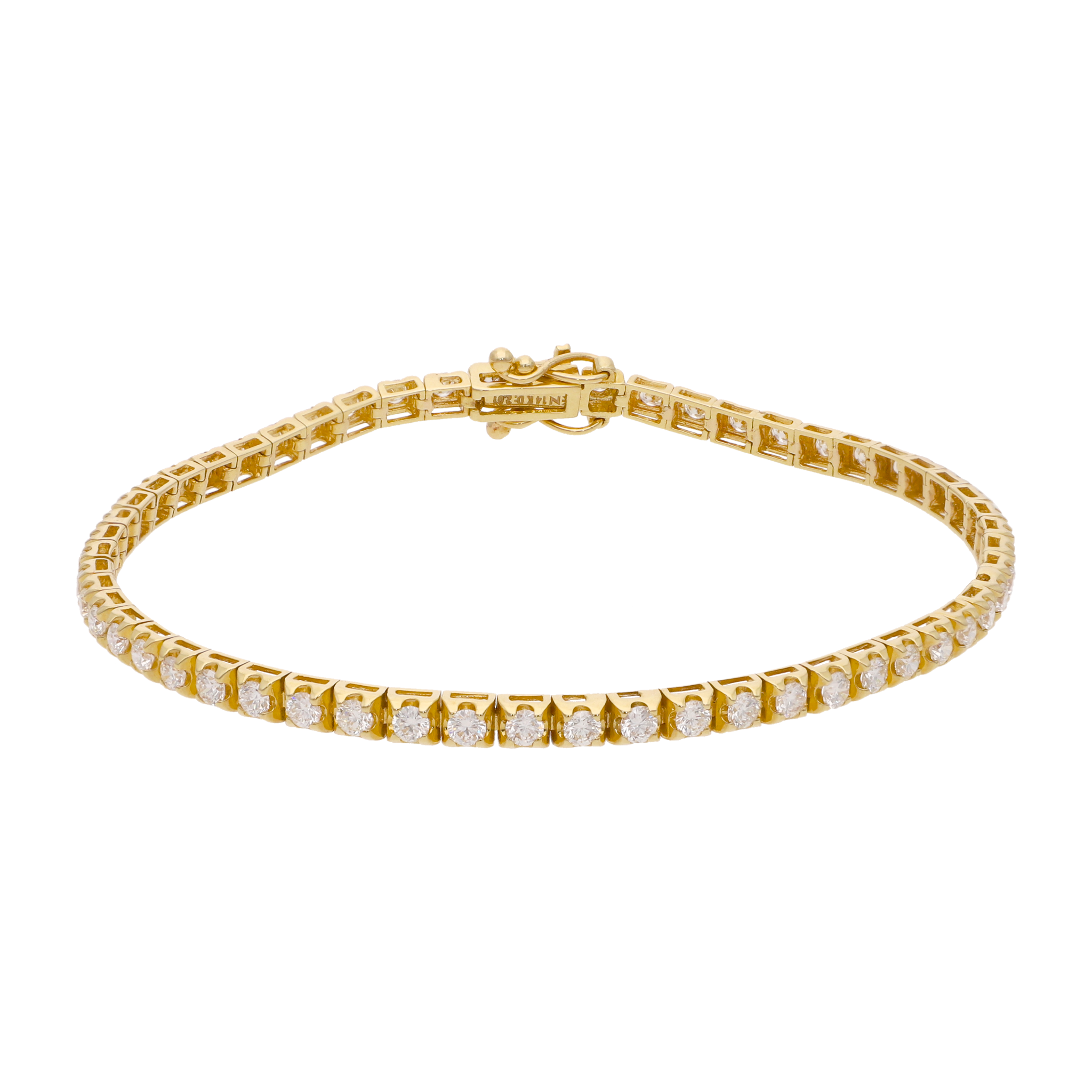 Tennis bracelet brillantes 2.02ct 14K