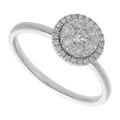 Anillo brillantes 0.44ct oro blanco 14K