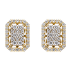 Broquel brillantes 0.41ct oro amarillo 14K