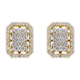 Broquel brillantes 0.41ct oro amarillo 14K