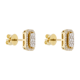 Broquel brillantes 0.41ct oro amarillo 14K