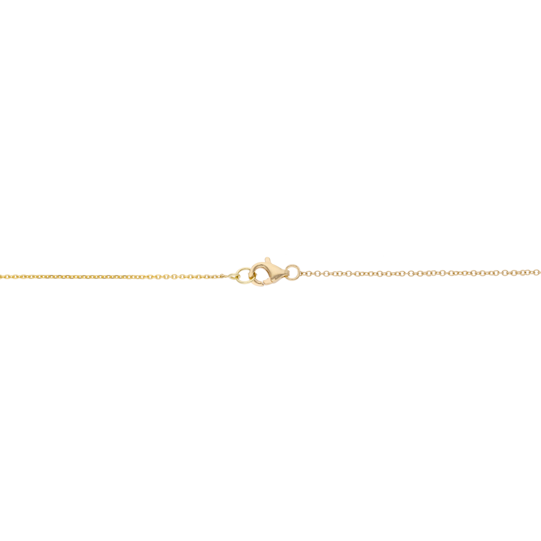 Collar brillante solitario en barra 14K