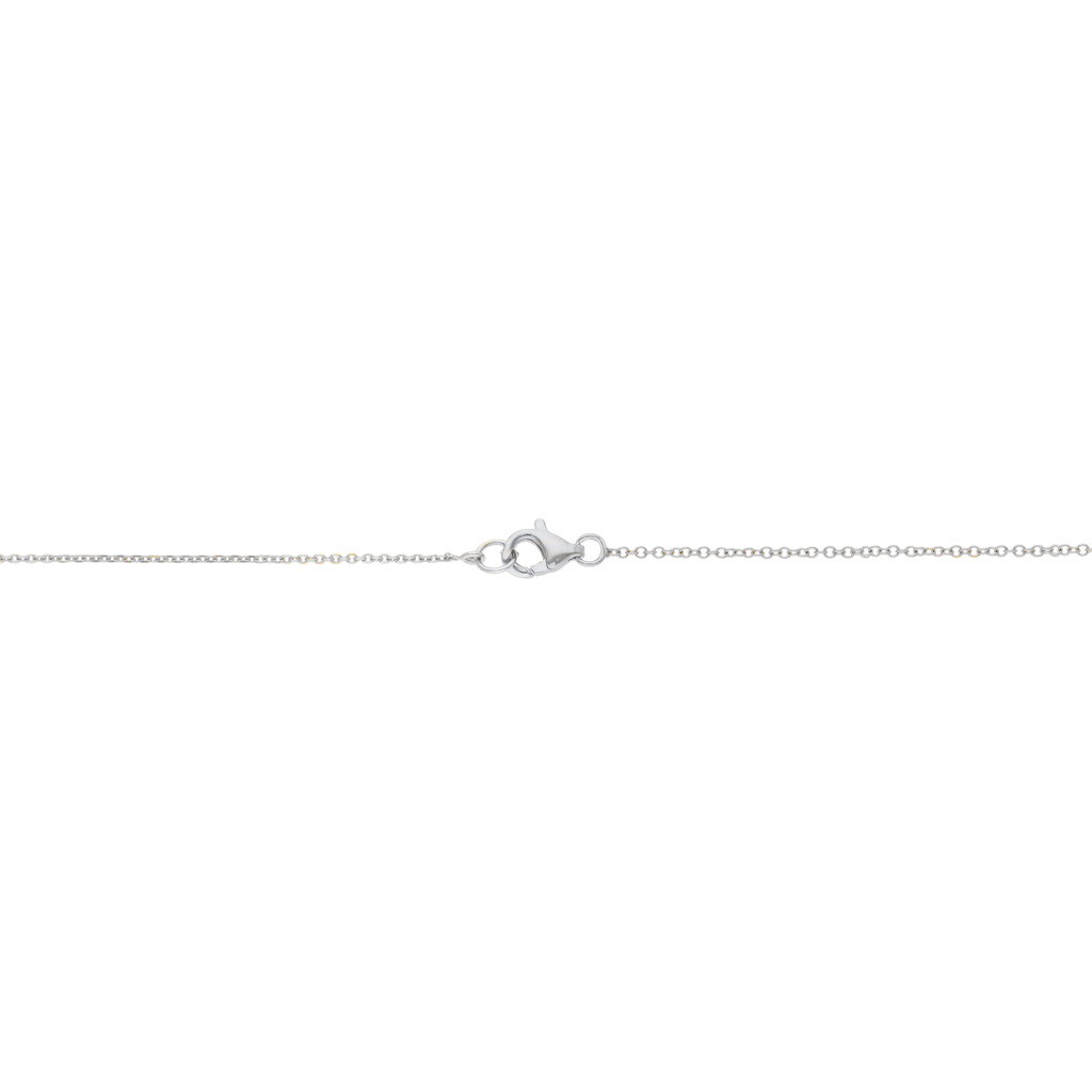 Collar brillante solitario en barra 14K